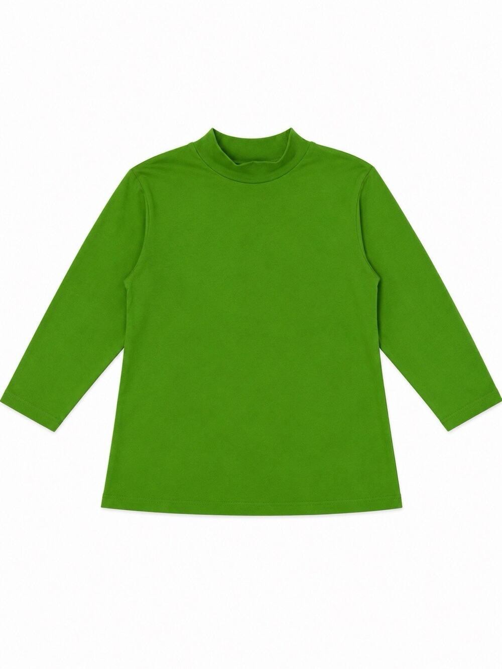 Vintage LINKS Women’s Medium Lime Green Mock Neck Long Sleeve Top Made in USA